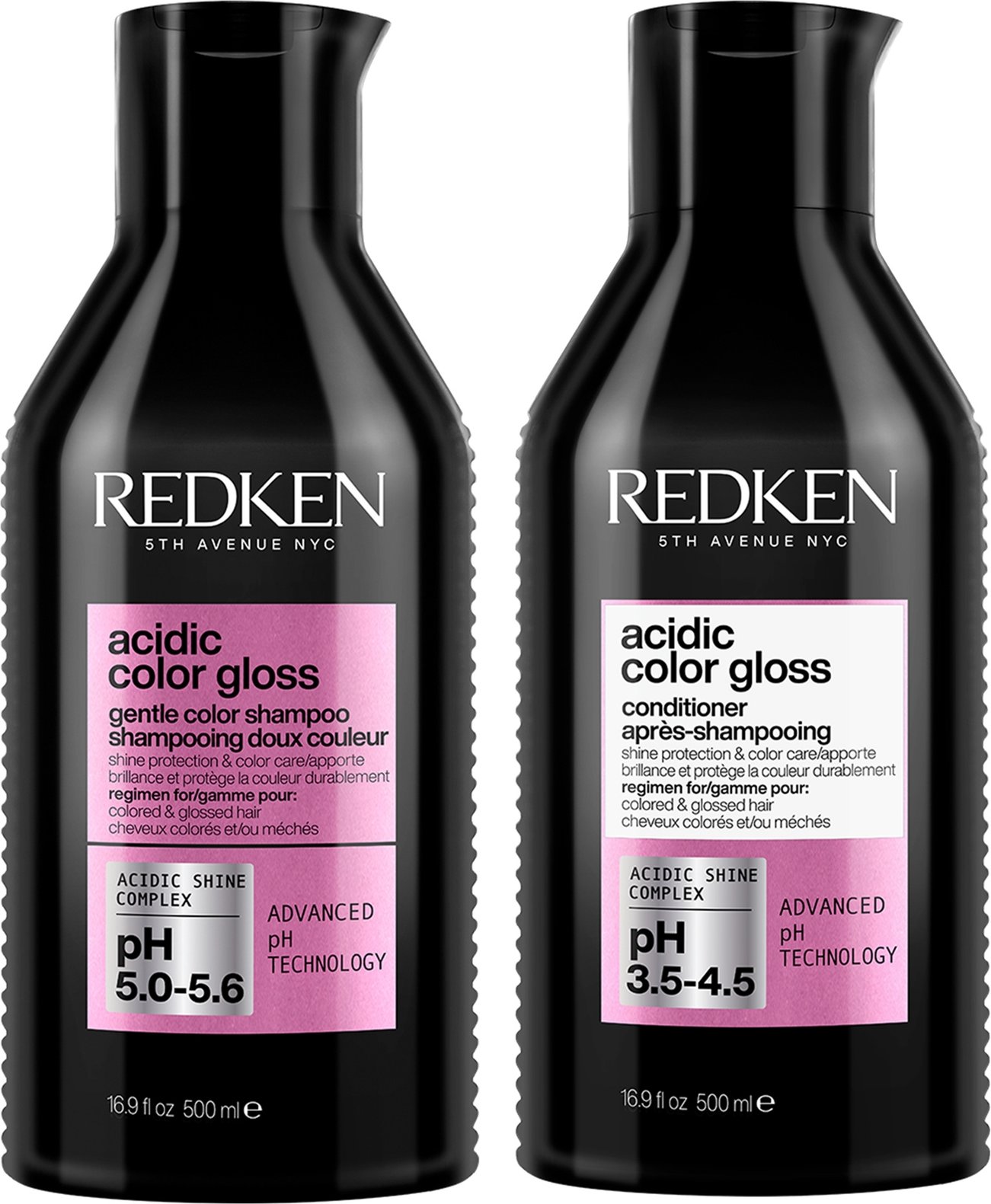 Redken Acidic Color Gloss Sulphate-Free Shampoo and Conditioner 500ml, Colour Protection Routine for Glass-Like Shine Bu...