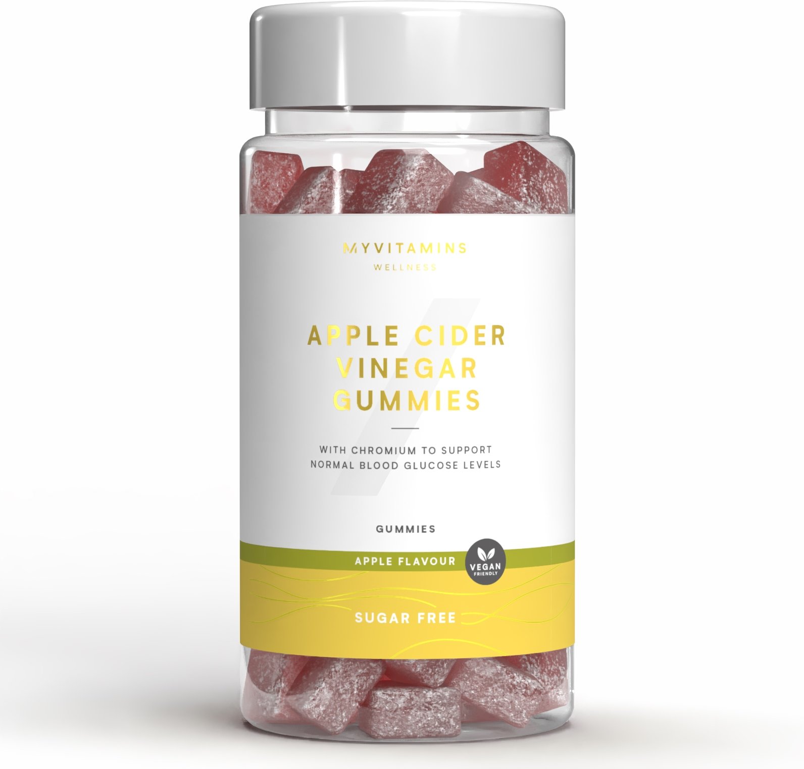 Myvitamins Sugar Free Apple Cider Vinegar, Gummies, ALT - 60Gummibärchen - Sugar Free Apple