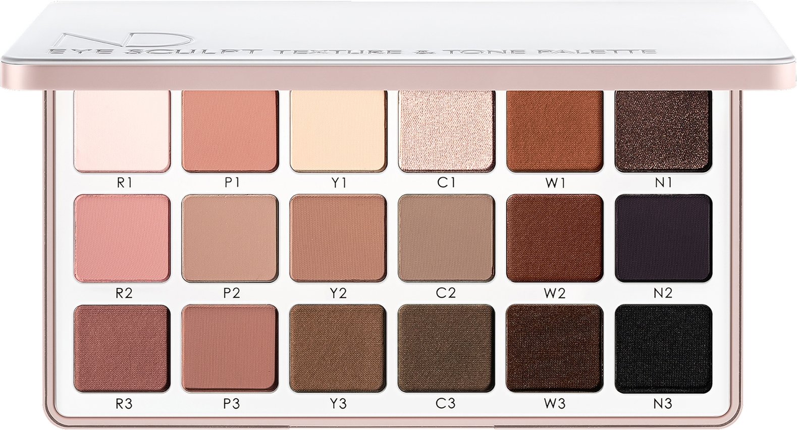 Natasha Denona Eye Sculpt Texture and Tone Eyeshadow Palette - Soft