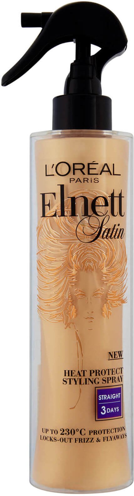 L'Oreal Paris Elnett Satin Heat Protect Spray - Straight (170 ml)
