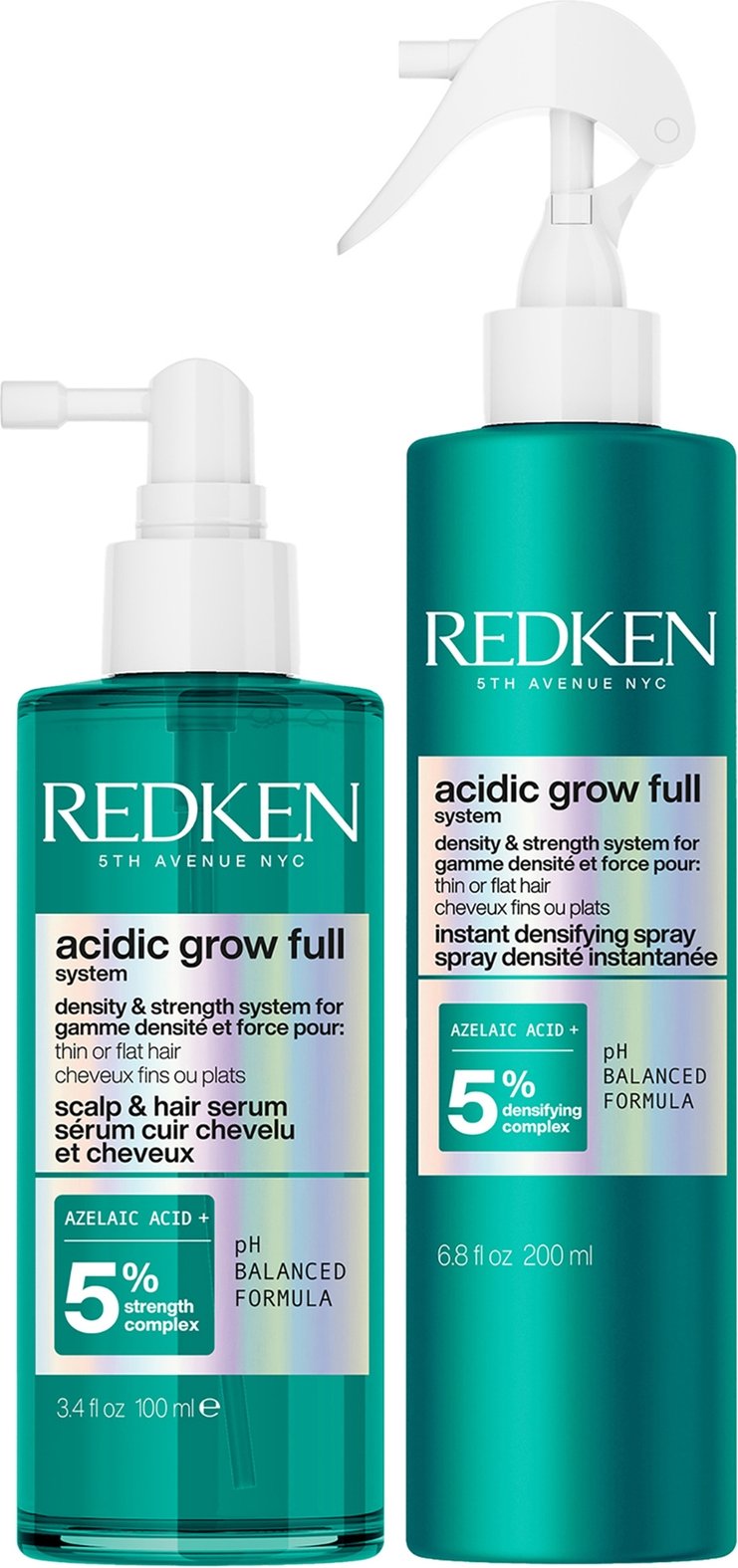 Redken Acidic Grow Full System Hair Serum 100ml & Redken Acidic Grow Full System Instant Densifying Spray 190ml Duo