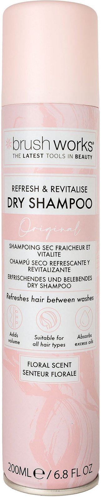brushworks Refresh & Revitalise Floral Dry Shampoo 200ml