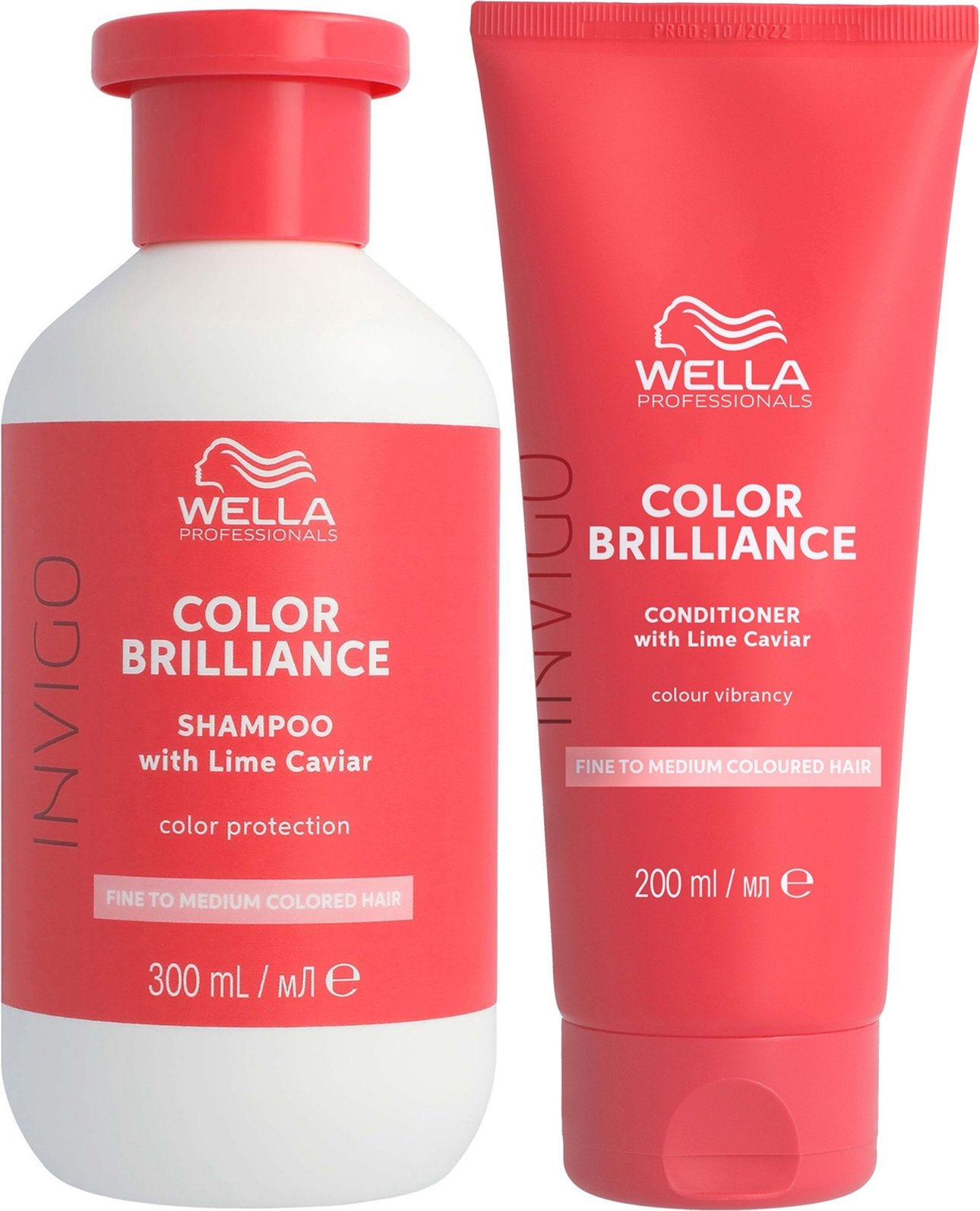 Wella Professionals Care Invigo Color Brilliance Colour Protection Shampoo & Conditioner for Fine Medium Hair 300ml