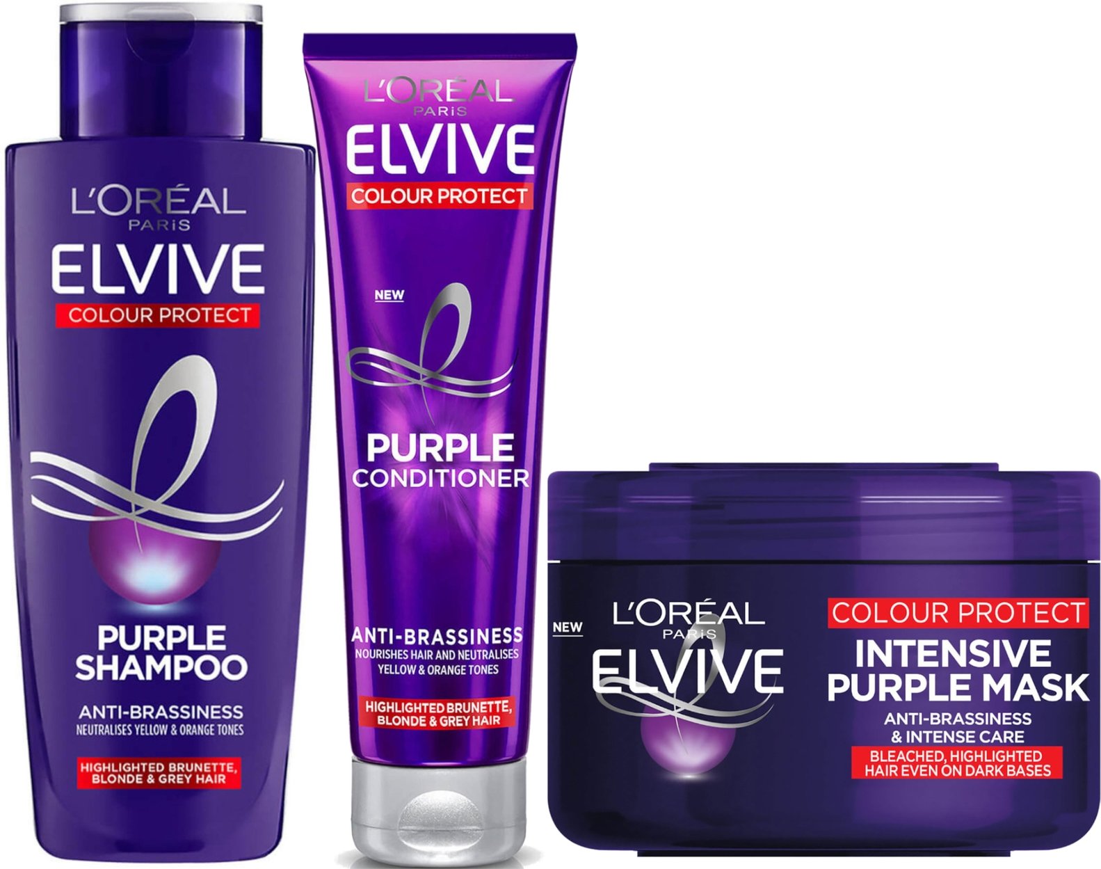 L'Oréal Paris Elvive Colour Protect Anti-Brassiness Purple Routine