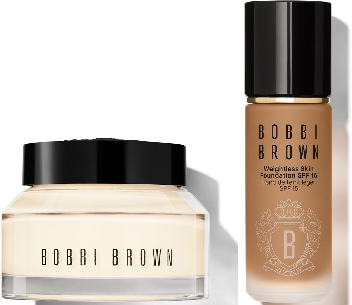 Bobbi Brown 24-hour Hydration Duo - Vitamin Enriched Face Base & Foundation Bundle (Various Shades) - Neutral Cool Honey