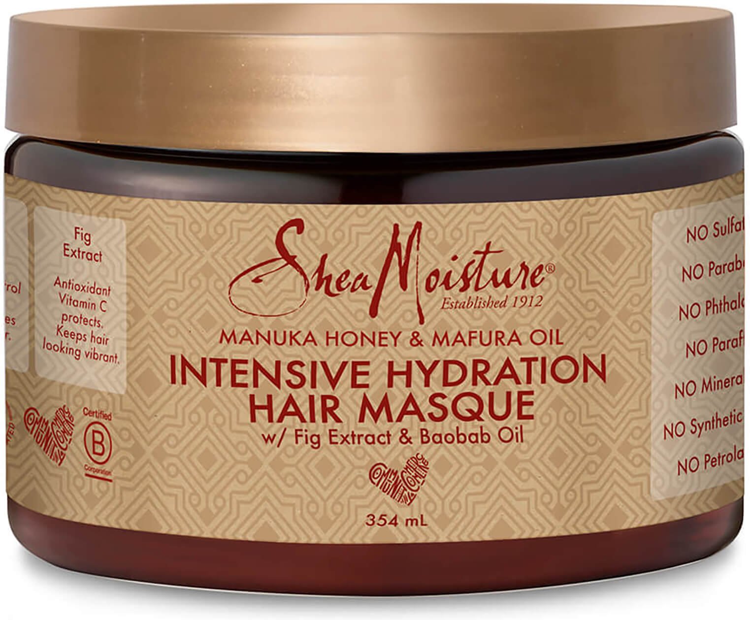 Shea Moisture Manuka Honey & Mafura Oil Intensive Feuchtigkeitshaarmaske 354 ml
