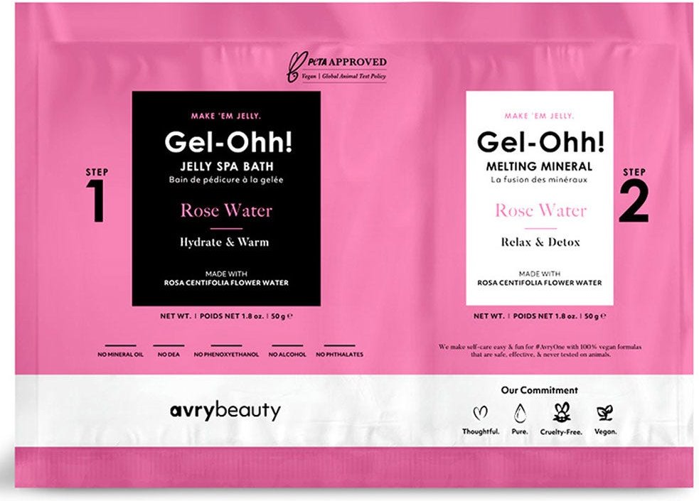 AvryBeauty Gel-Ohh! Jelly Spa Bath Rose Water