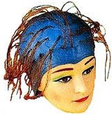 Efalock Gummi-Strähnenhaube in blau