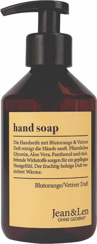 Jean & Len Handseife Blutorange & Vetiver 250 ml