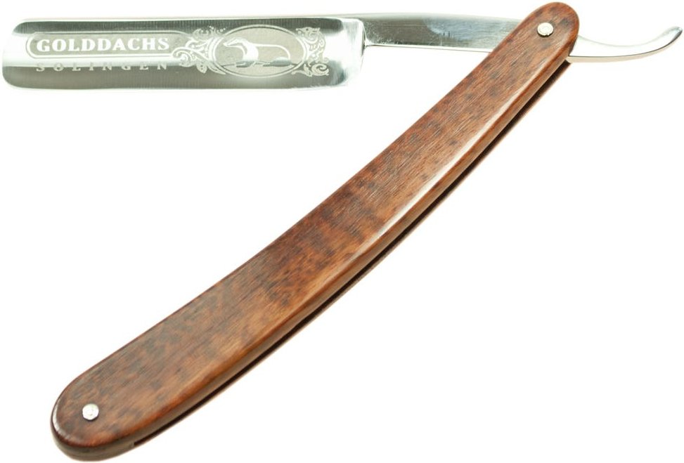 Golddachs Rasiermesser, Schlangen-Holz Schale