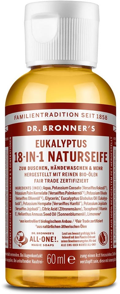 Dr. Bronner's 18-in-1 Naturseife Eukalyptus 60 ml