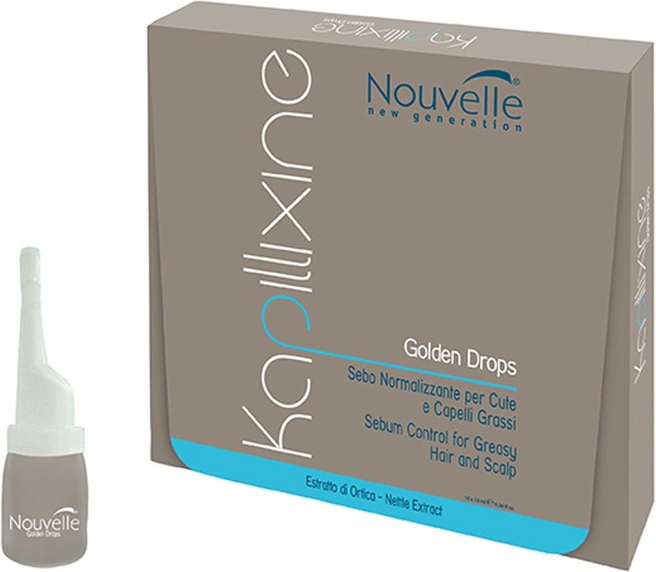 Nouvelle Kapillixine Golden Drops gegen fettiges Haar 10x10 ml