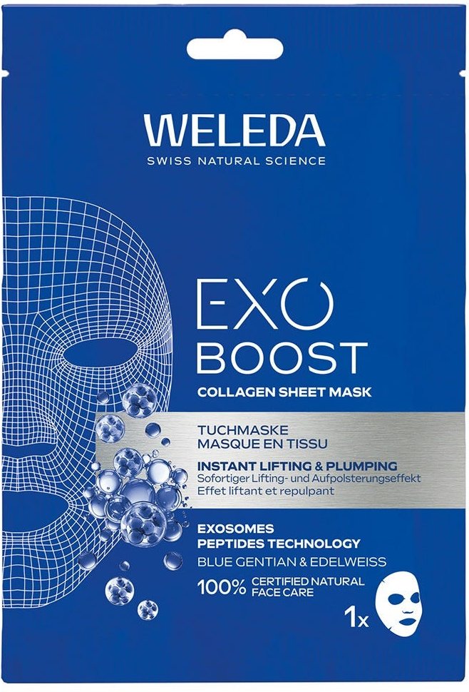Weleda Exo Boost Tuchmaske Blauer Enzian & Edel 20 ml