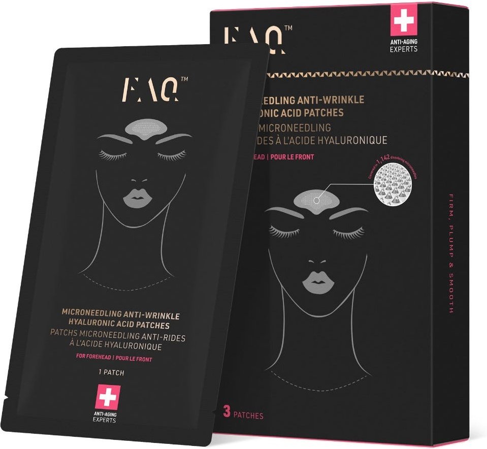FAQ Swiss Microneedling Anti-Wrinkle Hyaluronic Acid Patches For Forehead