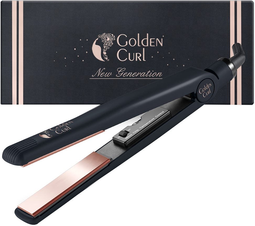 Golden Curl Tourmaline/Titanium Glätteisen (Rose Gold)