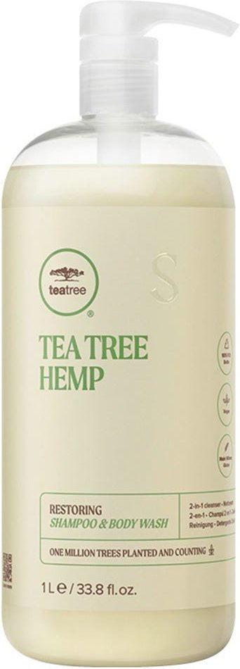 Paul Mitchell Tea Tree Hemp Restoring Shampoo & Body Wash 1000 ml