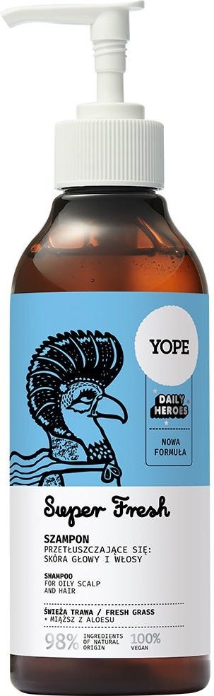 YOPE DAILY HEROES FRESH Shampoo Fresh Grass 300 ml