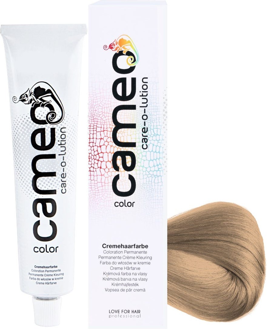 LOVE FOR HAIR Professional cameo color care-o-lution 7/L3 mittelblond leicht-gold 60 ml