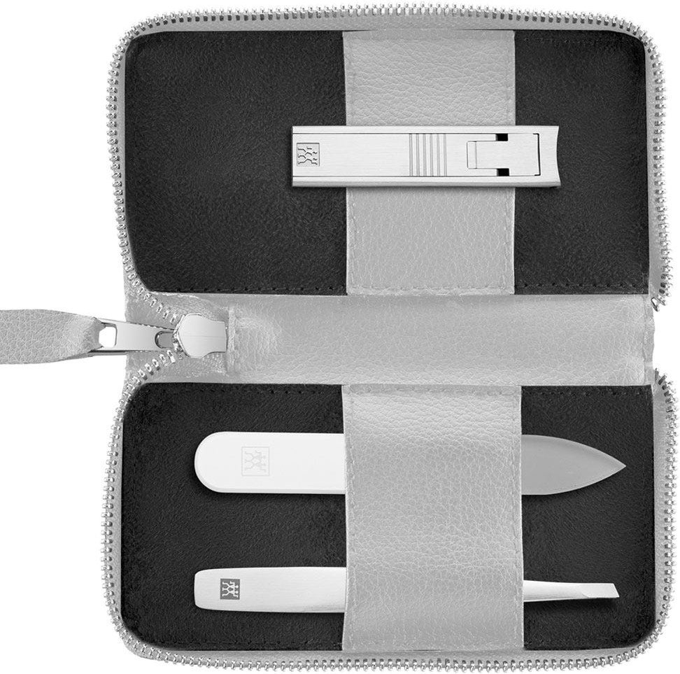 Zwilling Maniküre Pediküre Set 3tlg. mit Kompakt-Nagelknipser grau