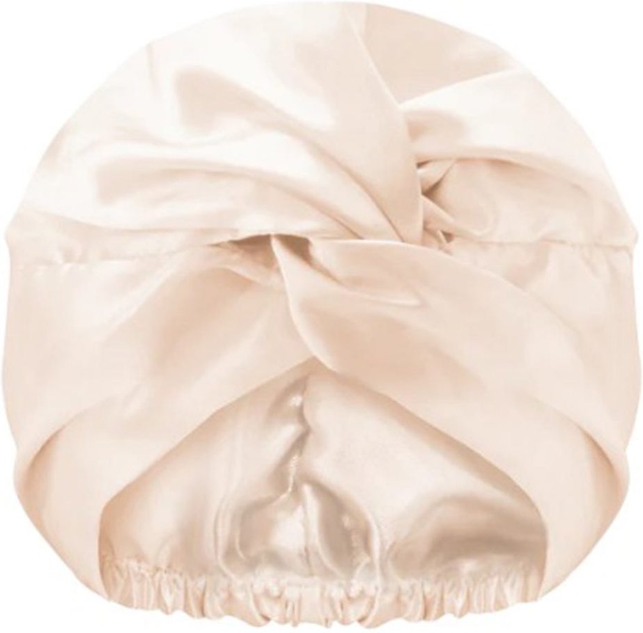 GLOV Double Layer Anti-Frizz Satin Hair Bonnet - Champagne