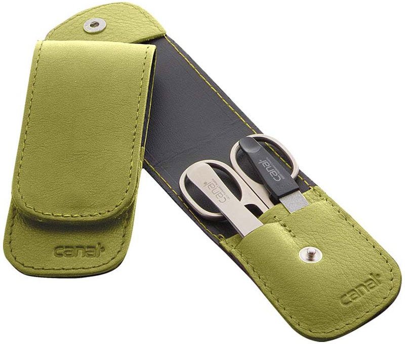 Canal Stecketui mit Druckknopf grün 3-teilig