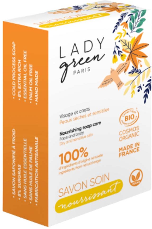 LADY green Nährende Seife Gesicht & Körper 100 g