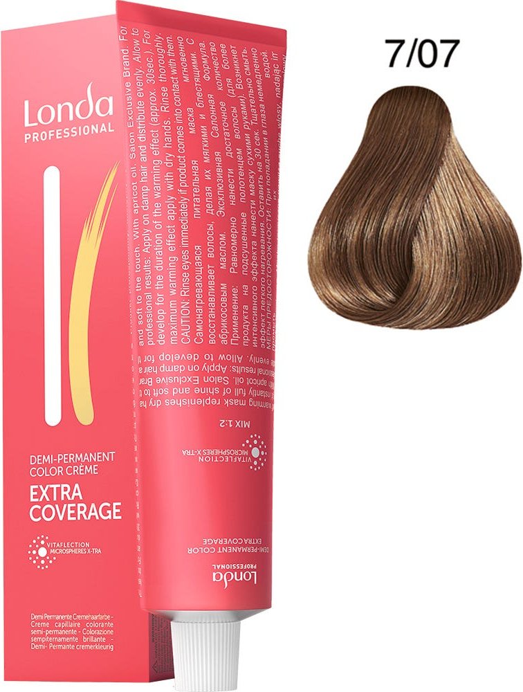 Londa Extra Coverage 7/07 mittelblond natur-braun 60 ml