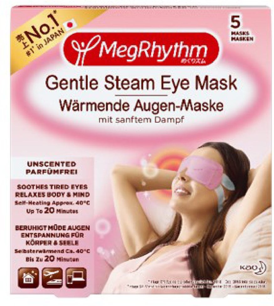 MegRhythm Wärmende Augen-Masken Parfumfrei 5 Stück