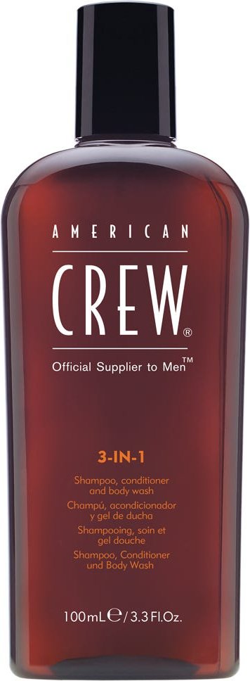 American Crew 3-in-1 Shampoo, Conditioner & Bodywash 100 ml
