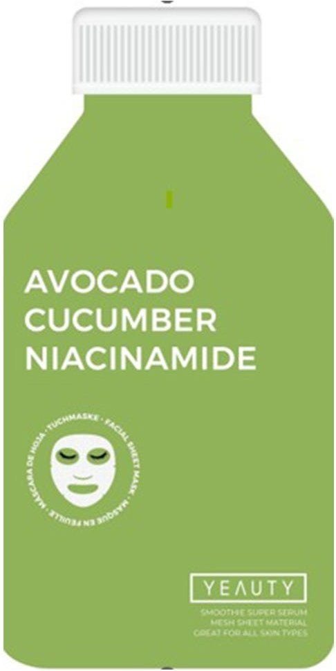 Yeauty Tuchmaske Avocado-Cucumber-Niacinamide