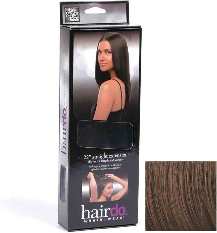 Hairdo Haarteil Clip in Straight Extension R10 Chestnut 55 cm