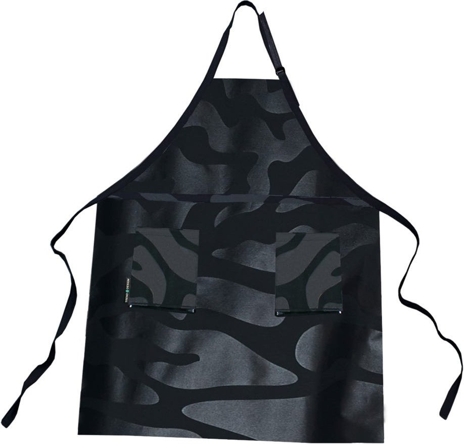 Trend-Design NANO Färbeschürze Schwarz Safari Look