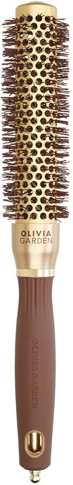 Olivia Garden Speed Wavy Bristles Gold & Brown 25 mm Rundbürste