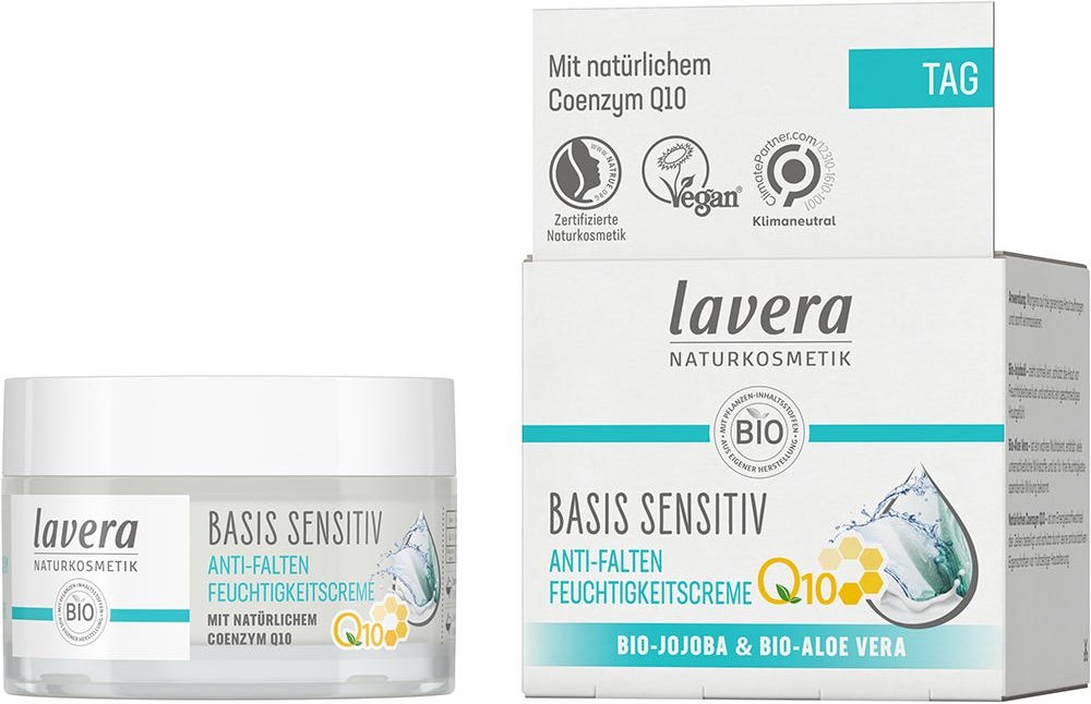 Thumbnail - Lavera Basis Sensitiv Antifalten Feuchtigkeitscreme Q10 50 ml