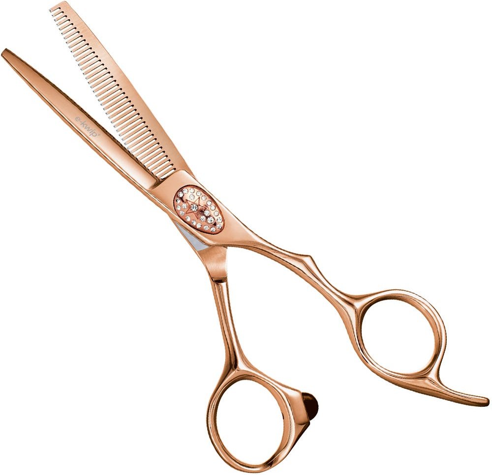 e-kwip+ Primus Pink Gold Modellierschere 5.5 Offset