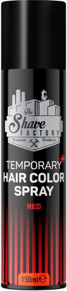 The Shave Factory Temporary+ Hair Color Spray Red 150 ml