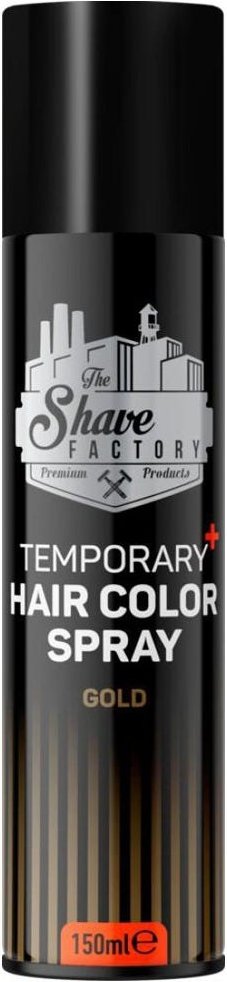 The Shave Factory Temporary+ Hair Color Spray Gold 150 ml