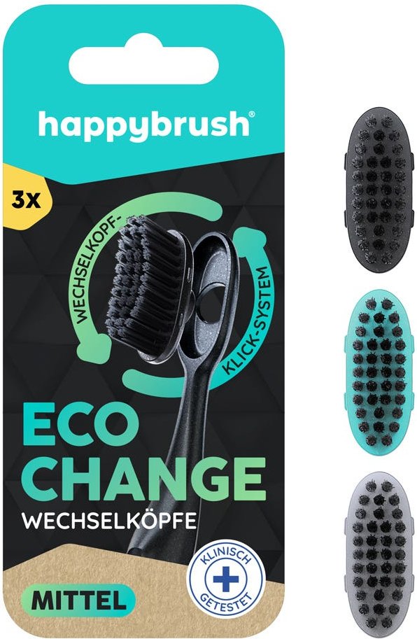 Happybrush Eco Change Wechselköpfe 3 Stück