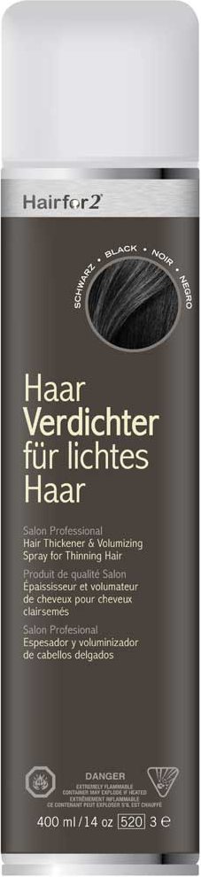 Hairfor2 Haarauffüller Schwarz 400 ml