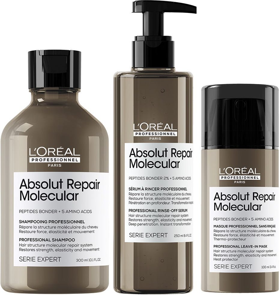 L'Oréal Professionnel Paris Serie Expert Absolut Repair Molecular Pflegetrio Bundle