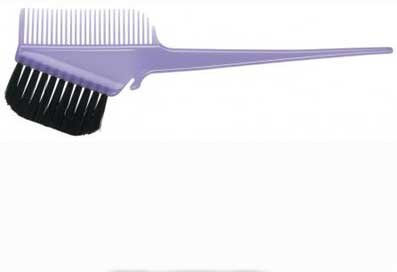 Comair Färbepinsel mit Kamm, transparent/flieder