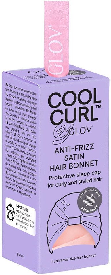 GLOV Anti-Frizz Satin Hair Bonnet - Pink