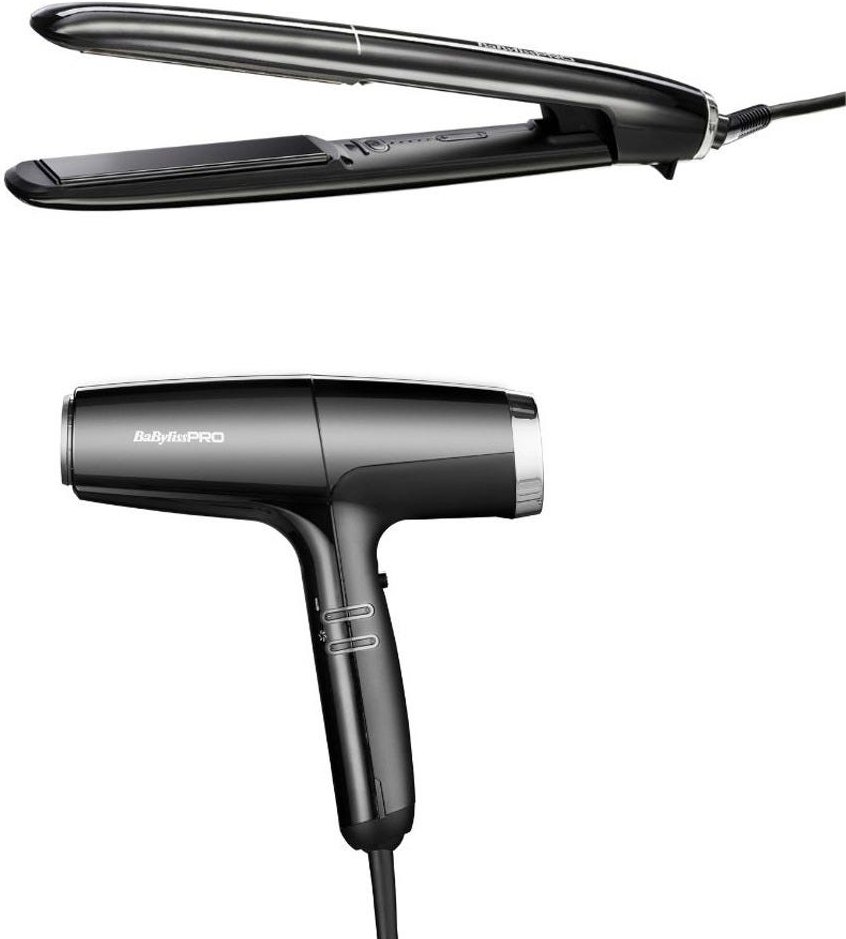 BaBylissPRO Falco & Stilista Styler Silber Bundle