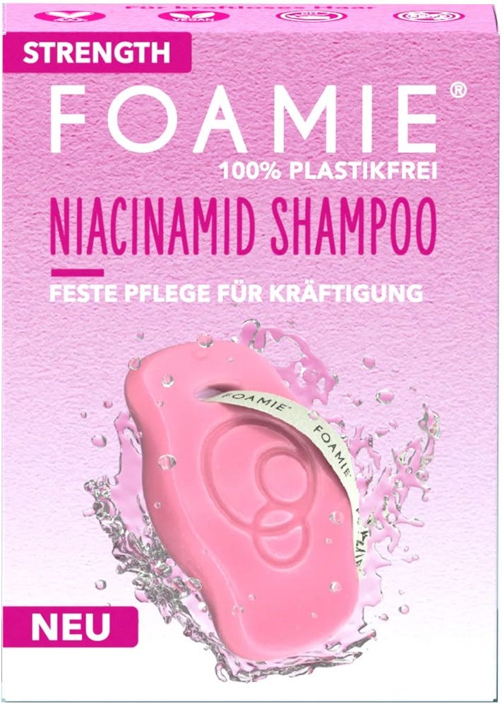 FOAMIE Festes Shampoo Strength mit Niacinamiden