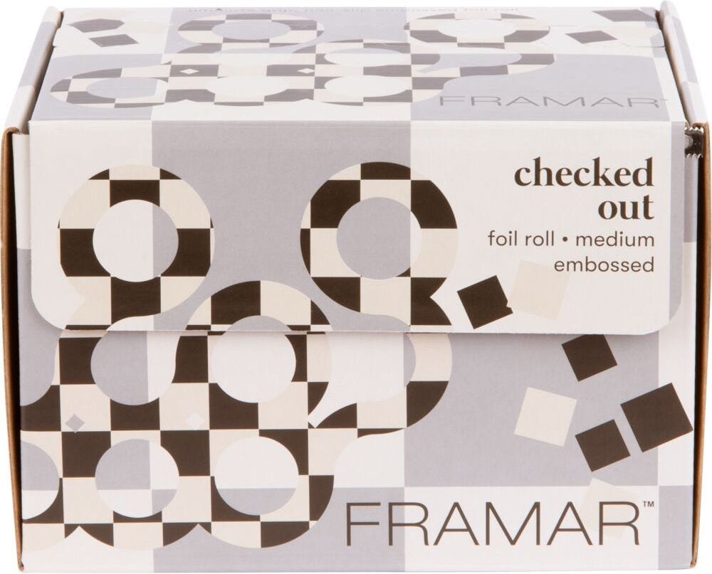 Framar Embossed Roll Medium Checked Out 97 m