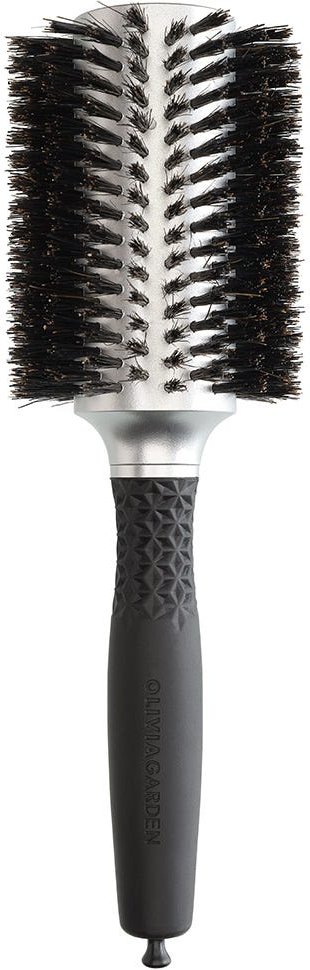 Olivia Garden Essential Blowout Soft Boar Bristles Silver 40 mm