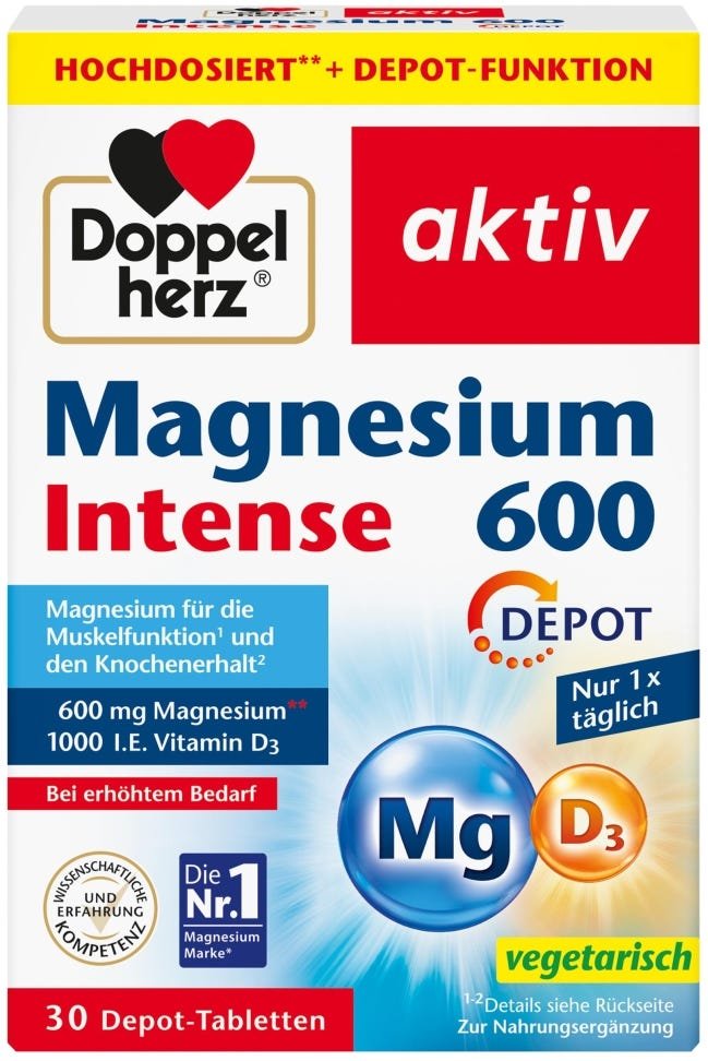Doppelherz Magnesium 600 Intense Depot 30 Stück