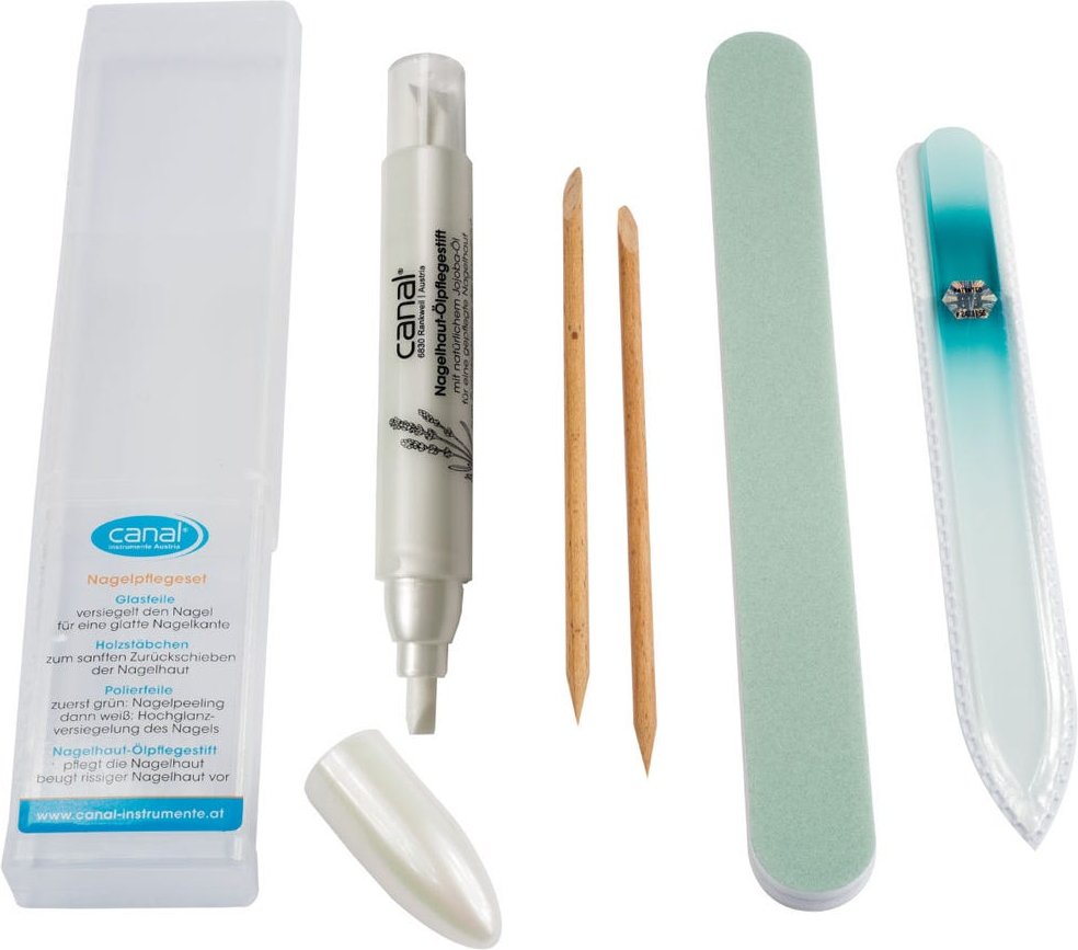 Canal Nagelpflegeset mit Glasfeile 4-teilig