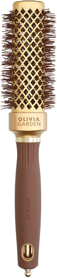 Olivia Garden Blowout Straight Wavy Bristle Gold & Brown 30 mm