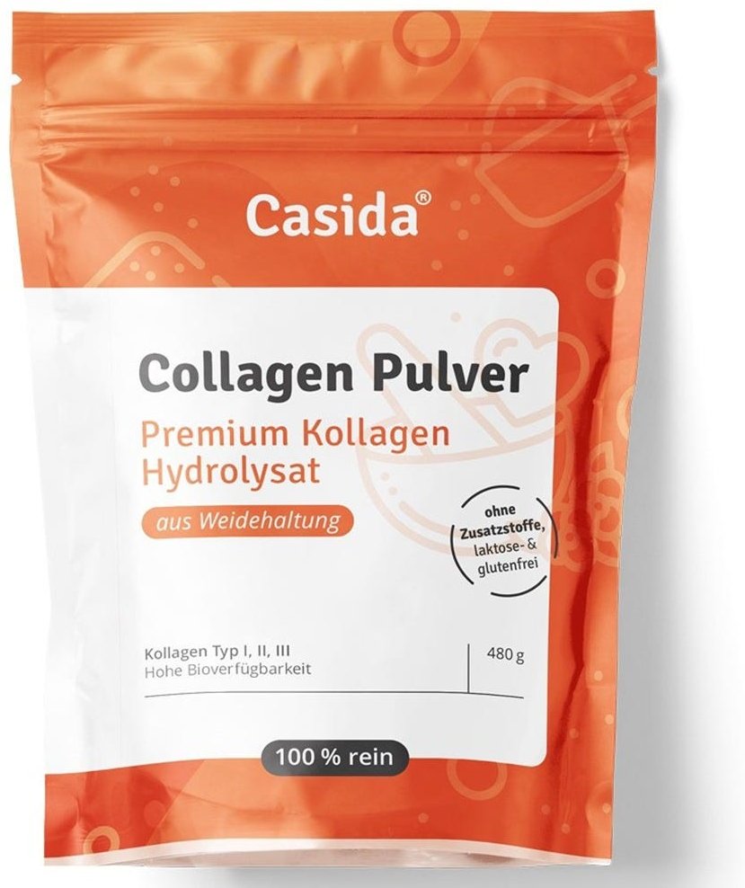 Thumbnail - Casida Collagen Pulver - Kollagen Hydrolysat 480 g